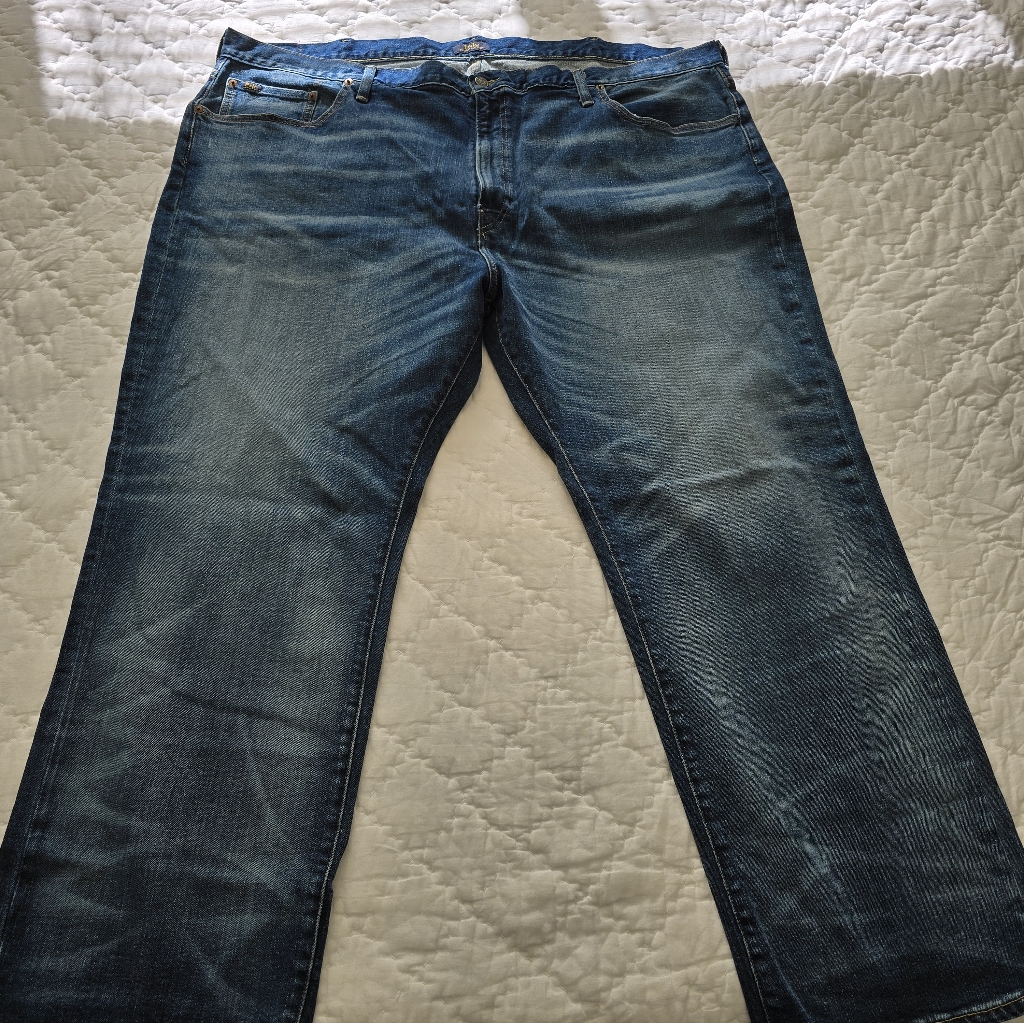Ralph Lauren Men's Classic Blue Straight Jeans - Size 48 X 30.